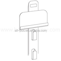 Étagère suspendue multi-niveaux Hookei pour la présentation de collations écologiques, installation facile, support à clips en plastique transparent pour les chips, supermarchés