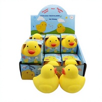 Jouet anti-stress en forme de canard jaune, en EVA, à presser, pour le bain, unisexe, à partir de 3 ans