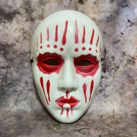 Masque de cosplay unisexe pour Halloween, PVC noir et blanc de qualité supérieure, écologique, non toxique, bande élastique ergonomique confortable