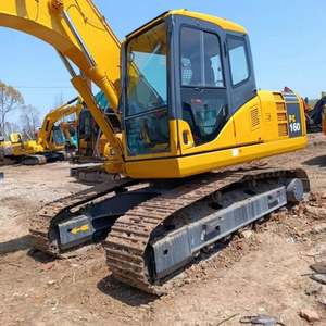 Excavatrice Komatsu PC160 160-7 d'occasion, 16 tonnes, modèle 2022, godet de 0,65 m, composants principaux, moteur japonais, boîte de vitesses, pompe à engrenages, 1 an - Product Image 2