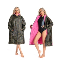 Prix d'usine, poncho de surf à capuche surdimensionné coupe-vent, serviette de plage à capuche, serviette de plage en microfibre, écologique