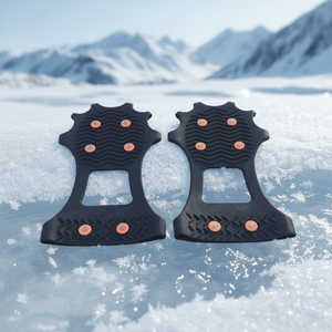 Crampons à <span class=keywords><strong>neige</strong></span> portables antidérapants en caoutchouc et acier pour bottes de randonnée, idéaux pour l'escalade, le camping et les activités hivernales en extérieur - Product Image 1
