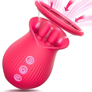Vibrador Estimulador Clitoriano con Lengua Giratoria, Juguete Sexual de Succión y Lamido, Masajeador de Pezones y Senos - Product Image 2