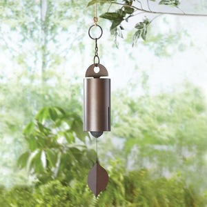 Campanas de Viento <span class=keywords><strong>Woodstock</strong></span> Hechas a Mano de Acero Aleado con Acabado Cobre Antiguo, Tema Natural, Campanas de Viento Heroicas Medianas - Product Image 1