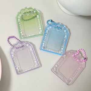 Custom Clear Acrylic Photocard Holder Keychain Promotional Gifts Personalized Photo <b>Frame</b> Key Ring for Bulk Orders - Product Image 3