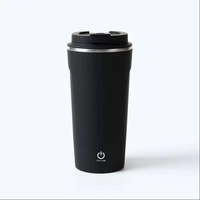 Tasse de voyage à agitation automatique en acier inoxydable, gobelet à café magnétique à charge USB pour café, eau, tasse à mélanger électrique portable