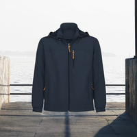 Veste coupe-vent personnalisée avec logo, veste bomber d'été, coupe-vent à capuche, streetwear, fermeture éclair, polyester
