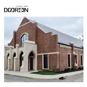 Doorwin商业美国肯塔基州项目新设计木质平开窗隔音曲柄开放式窗户