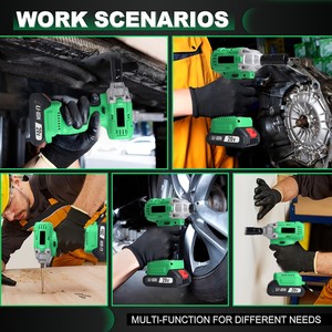 Llave de Impacto Inalámbrica de 20V para Bricolaje, 320nm de Torque, Compatible con Vehículos, Envío Directo desde Almacén Local en la UE Disponible, CW-20C-1 - Product Image 4