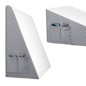 Wedge <b>Pillow</b> 12 Inch Bed Wedge <b>Pillow</b> Surgery <b>Triangle</b> Memory Foam <b>Pillow</b> Wedge for Sleeping - Product Image 4