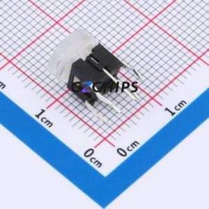 TSL06121-083B330BF-1K01-002N Tactile Switch Through hole-6P,6x6mm Switch Single Pole Single Throw Round Button 1.8N 6mm - Product Image 2