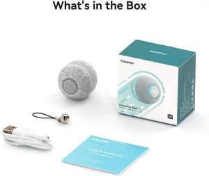 Cheerble 스마트 고양이 장난감 공 친환경 실내 대화 형 애완 동물 훈련 자동 롤링 새끼 고양이를위한 현대적인 스타일 - Product Image 6