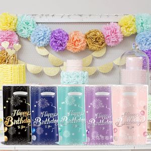 Sac cadeau diamant pour fête d'anniversaire, sac à bonbons en plastique et papier, impression 4 couleurs, style anniversaire - Product Image 3