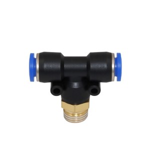 Chen Chi Pb T Type Pneumatic Coupling M5 6 8 10 <b>Quick</b> <b>Connector</b> For Air Hose Fitting - Product Image 1
