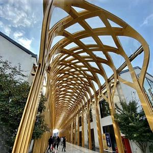 Paviliun halaman teras santai luar ruangan baja tahan karat pavilion kustom halaman taman paviliun Aloi aluminium - Product Image 3