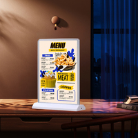 Support de menu LED sans fil double face rechargeable pour commande en gros – Fournisseur de boîtes lumineuses de bureau