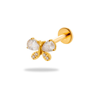 패션 쥬얼리 G23 티타늄 Astm F136 편지 이니셜 내부 스레드 귀 피어싱 연골 피어싱 귀걸이 - Product Image 5