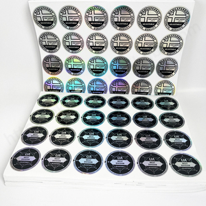 Étiquettes d'autocollants holographiques de logo étanche LOGO personnalisé - Product Image 4
