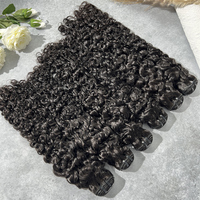 Extensions de Cheveux Humains Bouclés Birmans, Lot de 3 Paquets, Noir Naturel, YunSen Remy Vierge Double Drawn, 28 Pouces, Vente en Gros