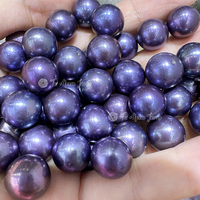 Muses Jewels Kedatangan Baru Mutiara Air Tawar Alami Berwarna 11-12mm Bulat Berwarna-warni Halus untuk Pembuatan Perhiasan.