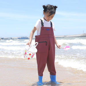 Wader <span class=keywords><strong>de</strong></span> pesca impermeable <span class=keywords><strong>de</strong></span> PVC <span class=keywords><strong>para</strong></span> niños y niñas, <span class=keywords><strong>botas</strong></span> <span class=keywords><strong>de</strong></span> <span class=keywords><strong>agua</strong></span> <span class=keywords><strong>de</strong></span> una pieza, pantalón en el pecho - Product Image 4