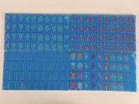 Ensemble de Mahjong américain de luxe en acrylique bleu vif, 166 tuiles, motif feuille et plume aquarelle, Joker, nature, jeu de table pour collectionneur