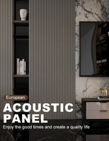 Panneaux acoustiques insonorisants en MDF imperméables, anti-bruit, en bois, pour plafond, fond en PVC, panneaux muraux acoustiques