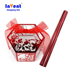 Chinese supplier hot stamping foil dtf paper transfer plastic PET film for perfume box