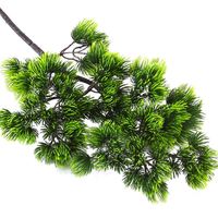 EG-G486 Plantes artificielles en plastique, 29 fourches, feuilles d'aiguilles de pin, branches de pin pour accessoires de bonsaï