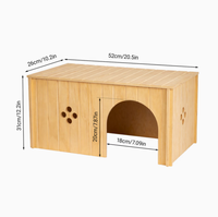 En stock : Cabane en bois pour lapin, habitat décoratif pour animaux de compagnie, jouet pour lapin, cabane en bois détachable pour lapin, cachette pour hamster
