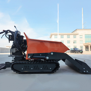 Mini-dumper chenillé 500 kg à commande hydraulique, transporteur de chantier, <span class=keywords><strong>brouette</strong></span> utilitaire pour construction et jardinage, électrique ou diesel, direct usine - Product Image 5