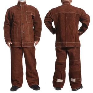 Traje de <span class=keywords><strong>soldador</strong></span> resistente al desgaste de tipo dividido ignífugo Uso intermitente Ropa DE SEGURIDAD Ropa DE TRABAJO - Product Image 3