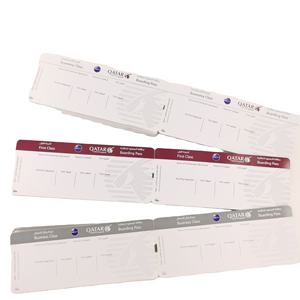 소스 공장 사용자 정의 저렴한 티켓 항공편 오프셋 종이 맞춤형 라벨 코팅지 - Product Image 6