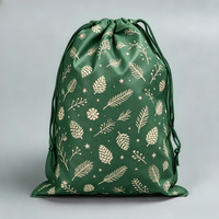 Sac à cordon pliable en non-tissé à motif de dessin animé, avec impression de logo personnalisé, pochette de rangement recyclable pour la promotion de la marque