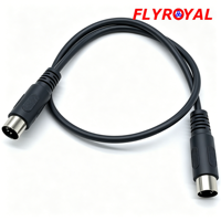 Cableado de Señal de Audio y Video MIDI DIN de 5 Pines Macho a Macho Personalizado, Conjunto de Cables Profesional