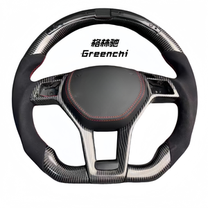 พวงมาลัยคาร์บอนไฟเบอร์สำหรับ Mercedes <span class=keywords><strong>AMG</strong></span> W205 W213 แบบฐานแบน อัพเกรดภายใน - Product Image 3