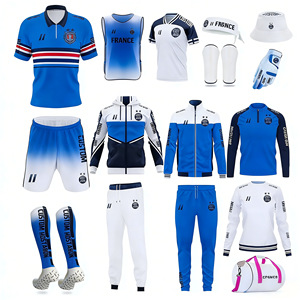 卸売カスタム昇華プリントポリエステルサッカーユニフォームセット |   メンズサッカーユニフォームキット（ロゴ付き） - Product Image 1