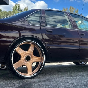 Cerchi Forgiati in 2 Pezzi a <span class=keywords><strong>5</strong></span> Razze Spazzolate 22 24 26 Pollici 5x127 per Chevy Impala SS, Ruote Personalizzate per Auto Passeggeri OEM SEMA - Product Image 6