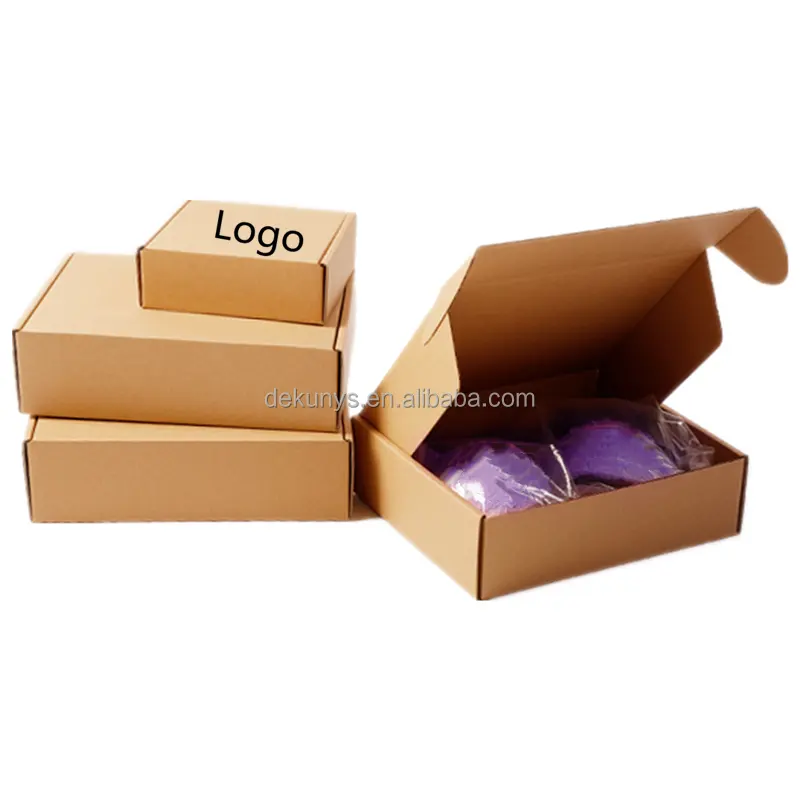 Fabrication de fournisseur personnalisé noir pliable emballage en papier kraft ondulé boîtes d'expéditeurs d'expédition de cadeaux avec logo