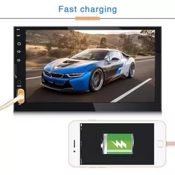 Phổ 2 Din <span class=keywords><strong>7</strong></span> "Màn hình cảm ứng Stereo MP5 Máy nghe nhạc đài phát thanh Tự động sao lưu máy ảnh điều khiển từ xa ram-phổ biến xe đa phương tiện Máy nghe nhạc - Product Image 3