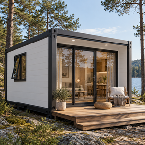 Maison conteneur pliable en acier extensible moderne, villa préfabriquée 2-3 chambres pour usage commercial - Product Image 2