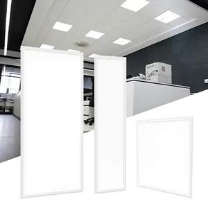 300x1200 300x600 595x595 Luz de panel LED retroiluminada 20W 24W 30W 40W montaje en superficie luz de techo plana LED delgada