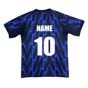 Ensembles d'uniformes de football d'été personnalisés à transfert thermique pour l'ensemble <span class=keywords><strong>du</strong></span> corps, nom <span class=keywords><strong>du</strong></span> joueur de l'équipe, maillot de club, impression de <span class=keywords><strong>jeu</strong></span>, 100% polyester - Product Image 1