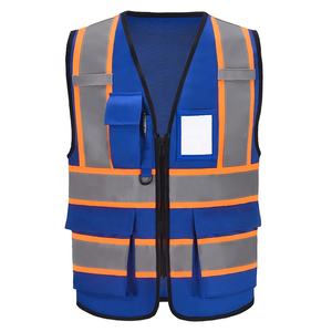 Gilet de sécurité réfléchissant haute visibilité pour femmes et hommes, fermeture éclair sur le devant, conforme aux normes ANSI/<span class=keywords><strong>ISEA</strong></span> - Product Image 1