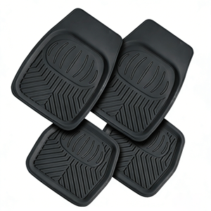 Tapis de sol de voiture universels en PVC et caoutchouc noir de haute qualité, ensemble complet 4/5 pièces toutes saisons pour véhicules - Product Image 6