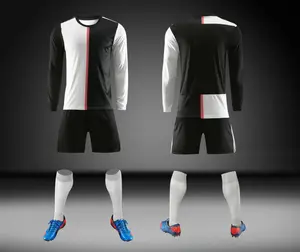 定制足球长袖球衣套装男子儿童足球训练服儿童女子足球运动服运动套装