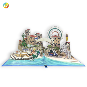 Tùy Chỉnh Thiết Kế 3D Pop-up Thẻ Với Tin Nhắn Bên Trong Âm Thanh Âm Nhạc Ghi Âm Thiệp Chúc Mừng Cho Sinh Nhật - Product Image 1