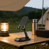 Support de téléphone portable pour bureau, support de téléphone réglable en hauteur et en angle