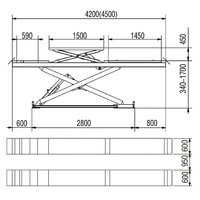 Vico – alignement des roues, élévateur de ciseaux pour automobile, support de carrosserie, élévateur de voiture pour atelier de réparation # V-JSZM-C-8340