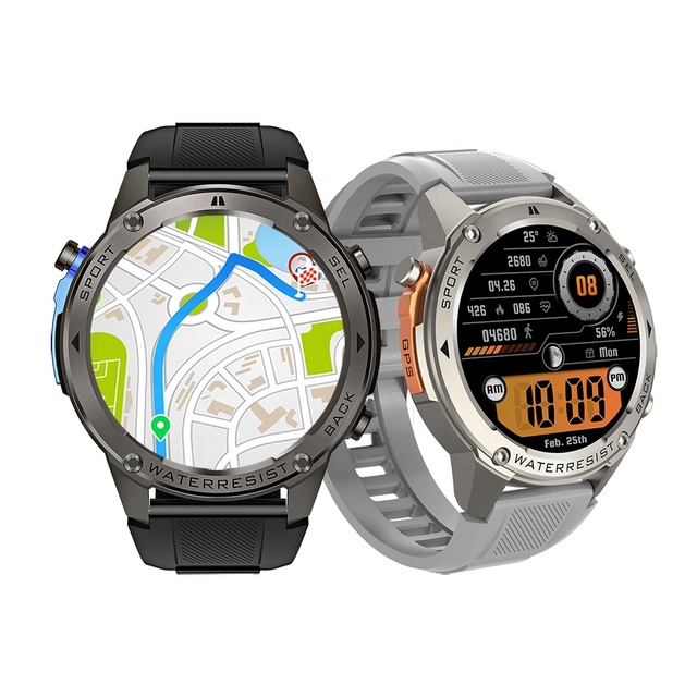 Best Selling DM56 AMOLED Display Smart Watch GPS Sport Outdoor Smartwatches for Men Fashion 5ATM 500mAh BT Call Smartwatch